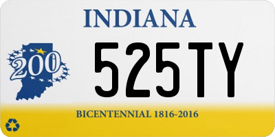 IN license plate 525TY