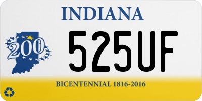 IN license plate 525UF