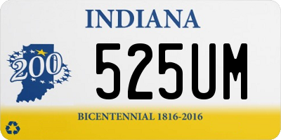 IN license plate 525UM