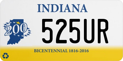 IN license plate 525UR