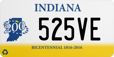 IN license plate 525VE