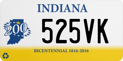 IN license plate 525VK