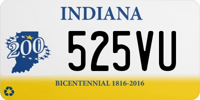 IN license plate 525VU