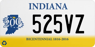 IN license plate 525VZ