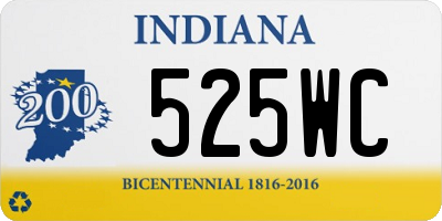 IN license plate 525WC