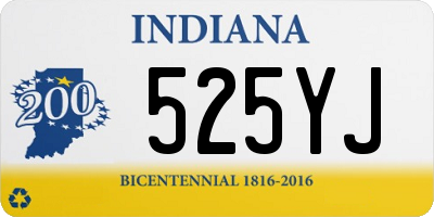 IN license plate 525YJ