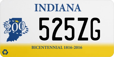 IN license plate 525ZG