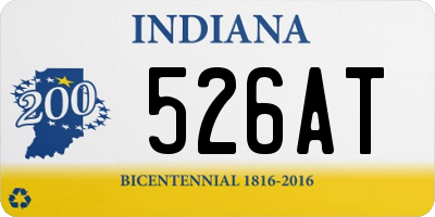 IN license plate 526AT