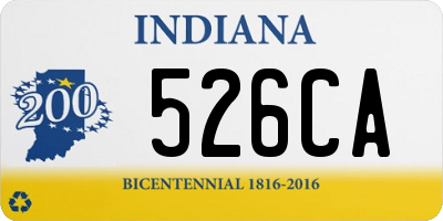 IN license plate 526CA