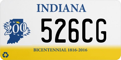 IN license plate 526CG