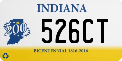 IN license plate 526CT