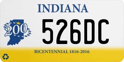 IN license plate 526DC