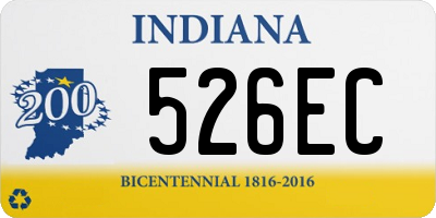 IN license plate 526EC