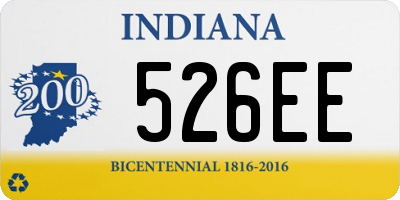 IN license plate 526EE