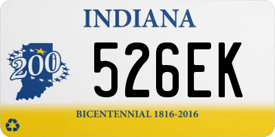 IN license plate 526EK