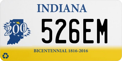 IN license plate 526EM