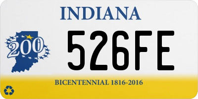 IN license plate 526FE