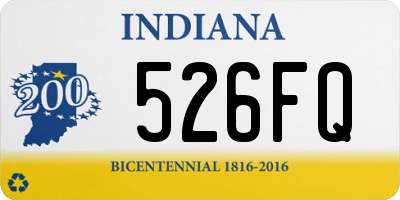 IN license plate 526FQ