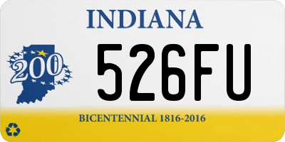 IN license plate 526FU