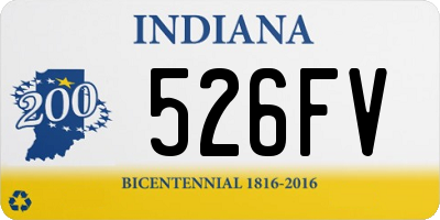 IN license plate 526FV