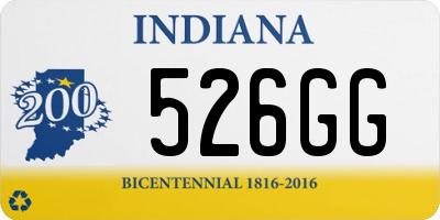 IN license plate 526GG