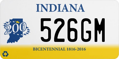 IN license plate 526GM