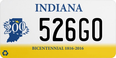 IN license plate 526GO