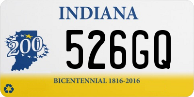 IN license plate 526GQ