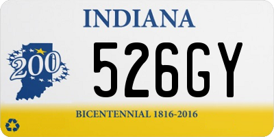 IN license plate 526GY