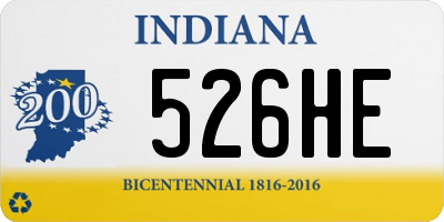 IN license plate 526HE