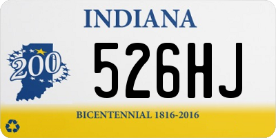 IN license plate 526HJ