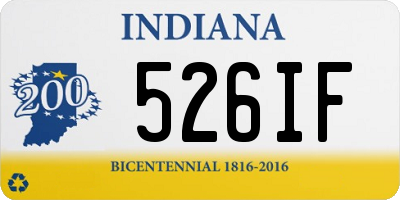 IN license plate 526IF