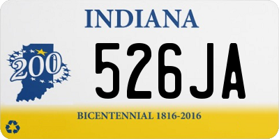 IN license plate 526JA