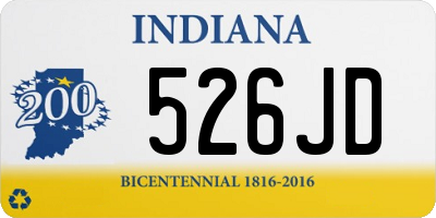 IN license plate 526JD