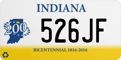 IN license plate 526JF