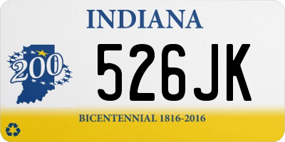IN license plate 526JK