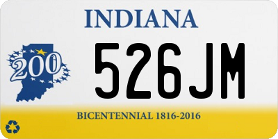 IN license plate 526JM