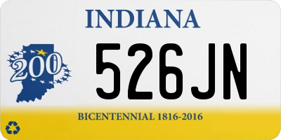 IN license plate 526JN