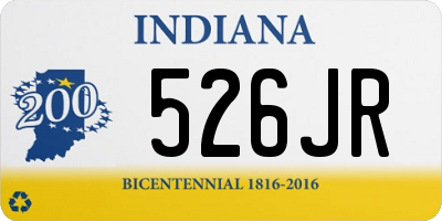 IN license plate 526JR