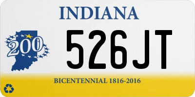 IN license plate 526JT