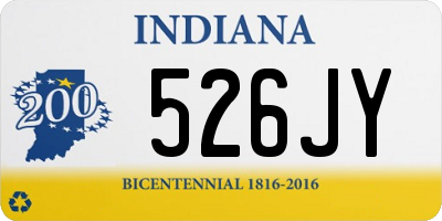 IN license plate 526JY