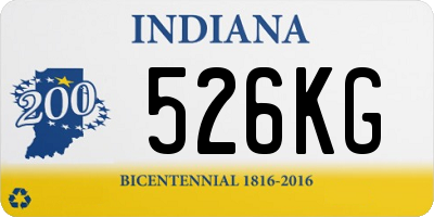 IN license plate 526KG