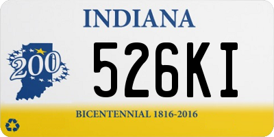 IN license plate 526KI