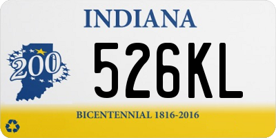 IN license plate 526KL