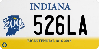 IN license plate 526LA