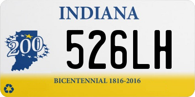 IN license plate 526LH