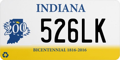 IN license plate 526LK