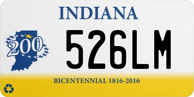 IN license plate 526LM