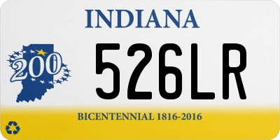 IN license plate 526LR