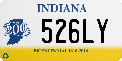 IN license plate 526LY